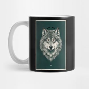 Strength and Intelligence in Wolf's Eyes Mug